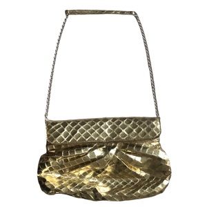 METALLIC GOLD SHOULDER BAG